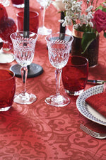 Garnier-Thiebaut Cassandre Tablecloth 68"x68" Grenat