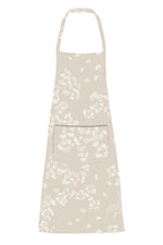 Garnier-Thiebaut Mille Ginkos Coated Apron With Pocket 30"x33" Naturel