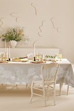Garnier-Thiebaut Mille Hortensias Tablecloth 71"x98" Natural