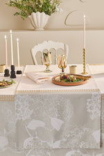 Garnier-Thiebaut Mille Hortensias Runner 22"x71" Natural