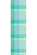 Garnier-Thiebaut Mille Feuillages Runner 22"x71" Turquoise