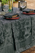 Garnier-Thiebaut Rose Des Vents Runner 23"x70 Encre