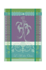 Garnier-Thiebaut Ail Des Ours Jacquard Cotton Kitchen Towel 22"x 30" Emeraude