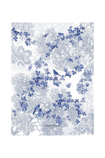 Garnier-Thiebaut Voliere Bleu Kitchen Towel