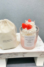 Happe Candle Co. Strawberries and Cream Cupcake Candle