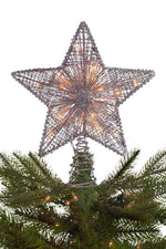 10" UL 20-Light Silver Star Treetop