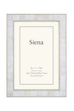 Siena Cast Silver Mother Of Pearl Silverplate Frame 5x7