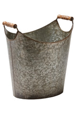 BUCKET, GALVANIZED W HANDLE