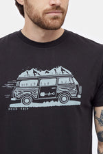 Men T-Shirt Road Trip Meteorite Black Small