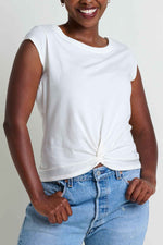 Toad & Co Women's Anza Short Sleeve Shirt Extra Large Egret