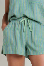 Toad & Co Women's Taj Hemp Pull-On Short Extra Large Sagebrush Dobby