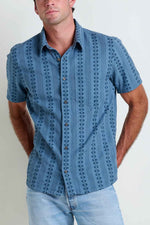 Toad & Co Men's Treescape Short Sleeve Shirt Small North Shore