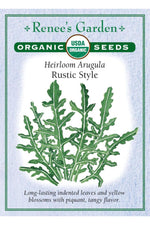 Renee's Garden Heirloom Arugula Rustic Style Seeds