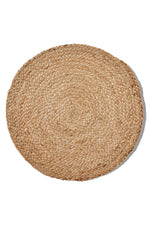 PLACEMAT, BRAIDED HEMP NAT 15"