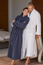 Barefoot Dreams CozyChic Adult Robe Size 1 Slate Blue