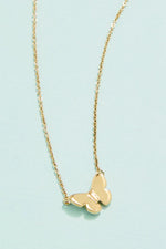 Spartina Splash Butterfly Necklace Gold