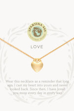 Spartina Sea La Vie Necklace Love Heart 18" Gold