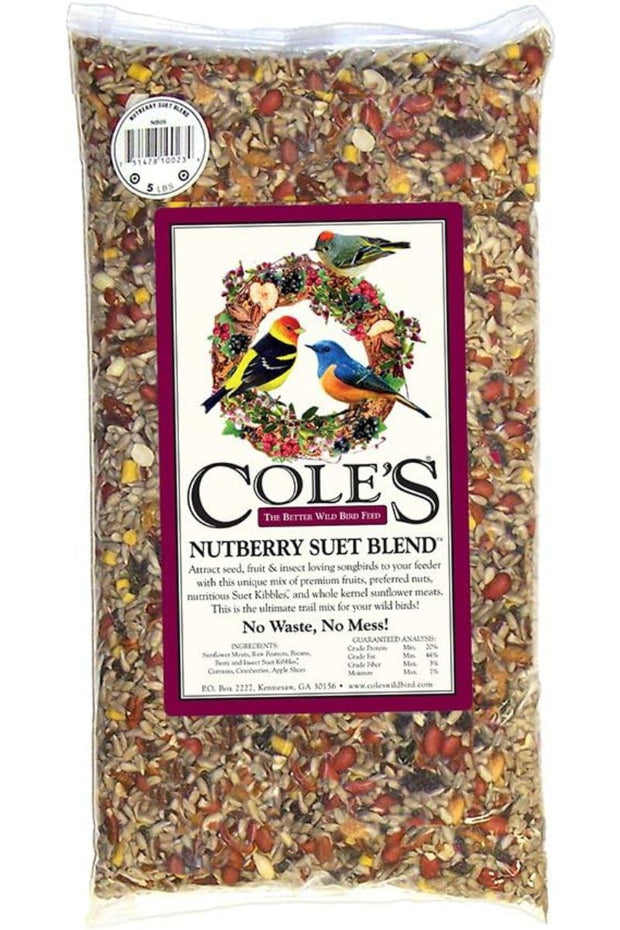 Cole's Nutberry Suet Blend Bird Seed 5 lb