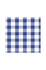 Caspari Gingham Blue Cocktail Napkins