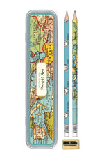 Cavallini & Co. Vintage Maps Pencil Set