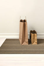 Chilewich Skinny Stripe Shag Doormat 18"x28" Mushroom