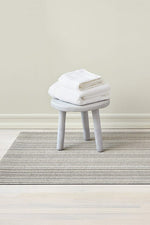 Chilewich Skinny Stripe Shag Doormat 18"x28" Birch