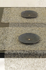 Chilewich Metallic Lace Table Runner 13"x70" Gold