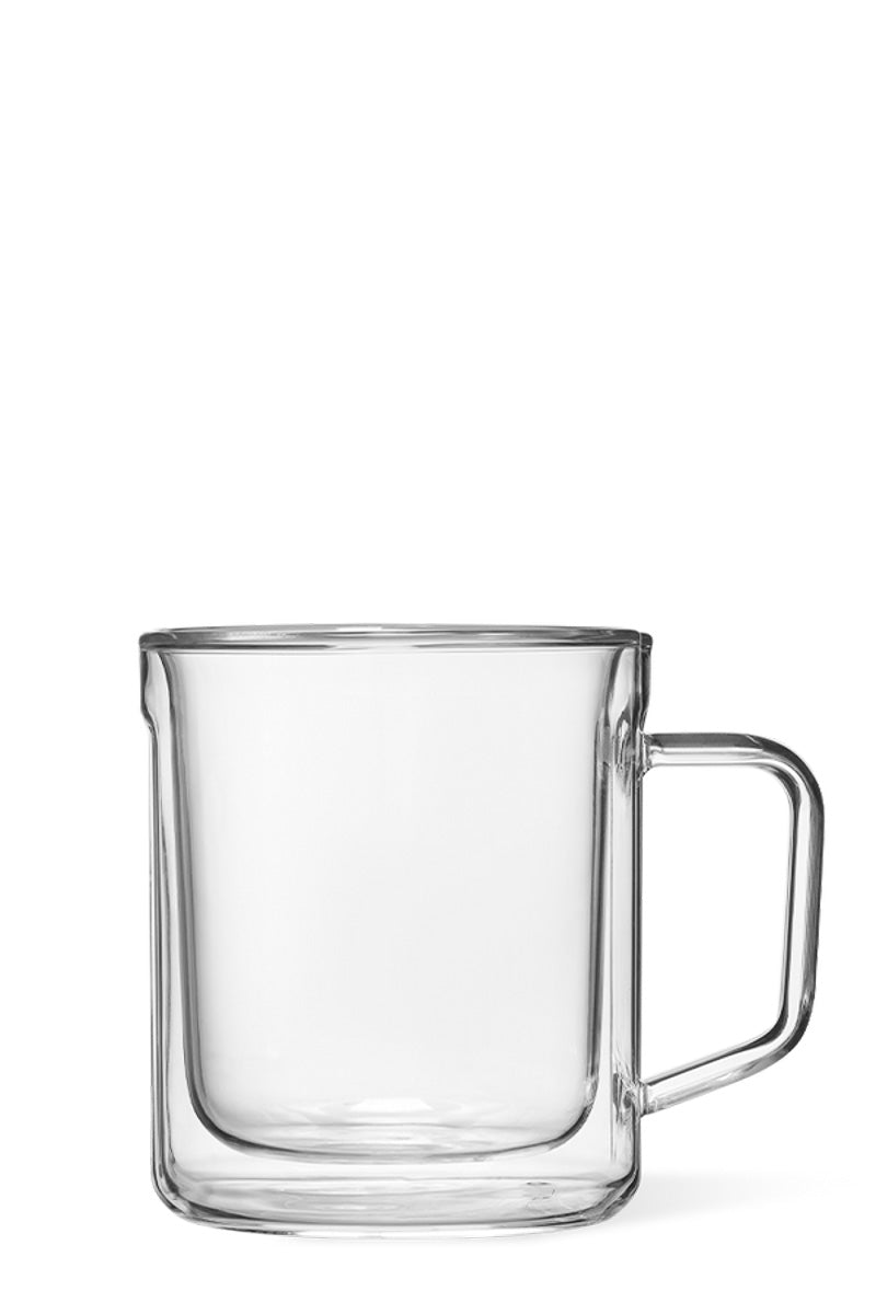 12 oz. clear glass coffee mugs Corkcicle Glass Mug 2 Pack 12 oz