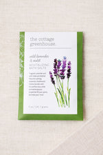 The Cottage Greenhouse Bath Salts Wild Lavender & Violet