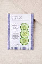 The Cottage Greenhouse Bath Salts Cucumber & Honey