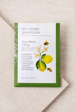 The Cottage Greenhouse Bath Salts Lemon Blooms & Honey