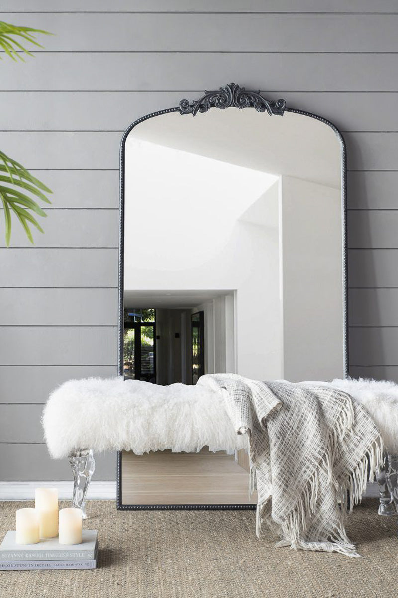 MIRROR BLACK RECTANGLE 33X66 – Chalet, image size:800x1200