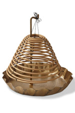 INCENSE HOLDER SCALLOPED METAL