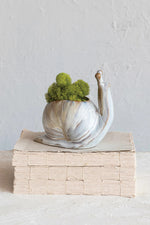 Stoneware Snail Vase & Planter Multi