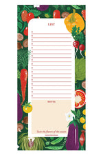 Vegetable Farmers Market List Notepad