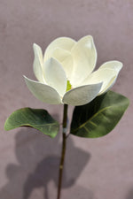 Faux Magnolia Spray 24" White