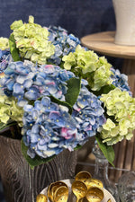 Faux Hydrangea Stem 18" Light Green