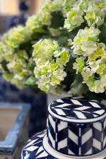 Faux Snowball Spray X4 17" Green