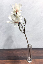 Faux Magnolia Spray 25" Cream Pink