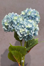 Faux Hydrangea Spray 23" Blue Delphinium