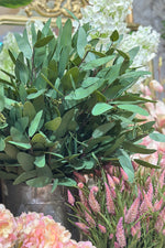 Faux Eucalyptus Leaf Spray 31" Green & Gray