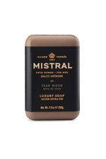 Mistral Bar Soap Teak Wood 250g