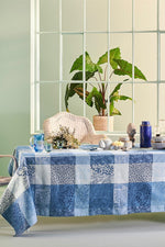 Garnier-Thiebaut Mille Rameaux Tablecloth 71"x71" Bleu