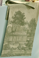 Garnier-Thiebaut Jardin Spirituel Runner 21"x71" Olive