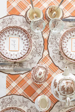 Hester & Cook Orange Plaid Runner