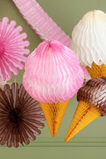 Hester & Cook Large Hanging Strawberry Ice Cream Cone