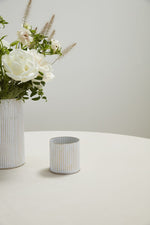 Norah Vase 3"x 3" Whitewashed