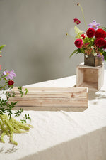 Woodland Planter White 20"x 4"x 4" Whitewash