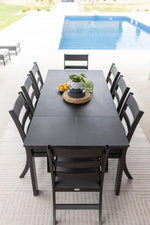 Berlin Gardens Berkley Expandable Table 42" x 72" Matte Black