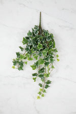 Faux Garden Ivy Hanging Bush 28" Variegated